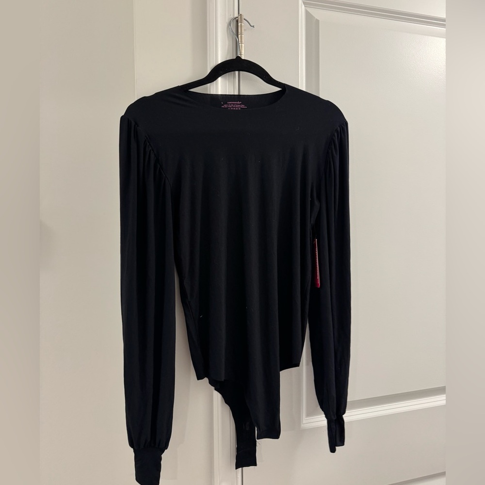 Commando Black Long Sleeve Bodysuit